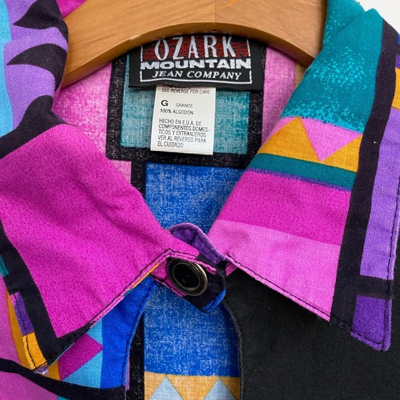 Vintage 80s Flashy‎ Western Shirt - Picture 3 of 5